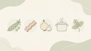 pea and pancetta soup
