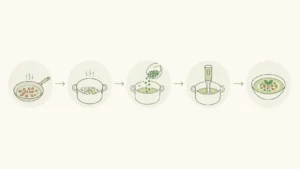 pea and pancetta soup
