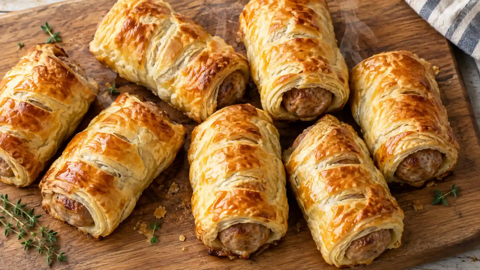 chicken sausage rolls