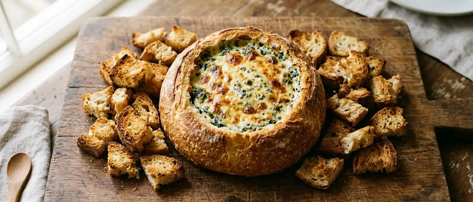 cob loaf recipe spinach