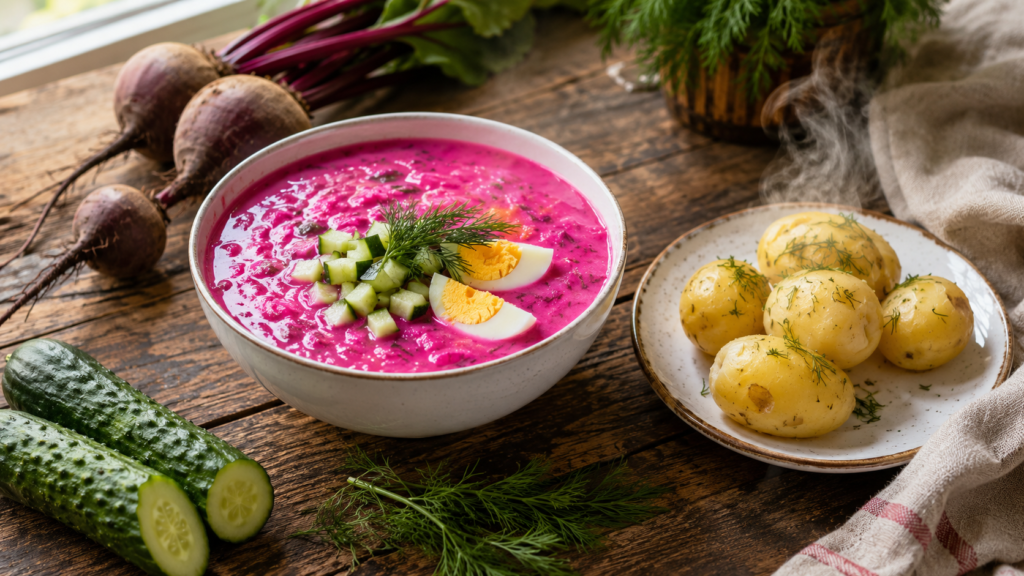 Pink Soup Explained: Lithuania’s Cold Beet Soup (Šaltibarščiai) Recipe & Origins