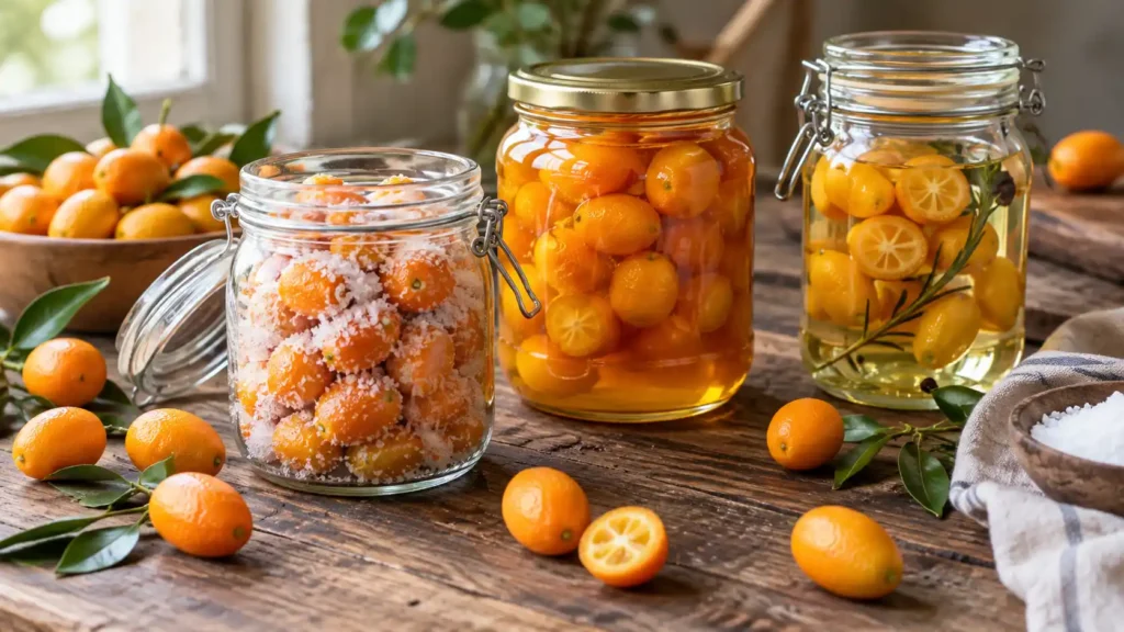 Preserved Kumquats: Salt, Sugar, Syrup, Honey & Alcohol Methods Explained