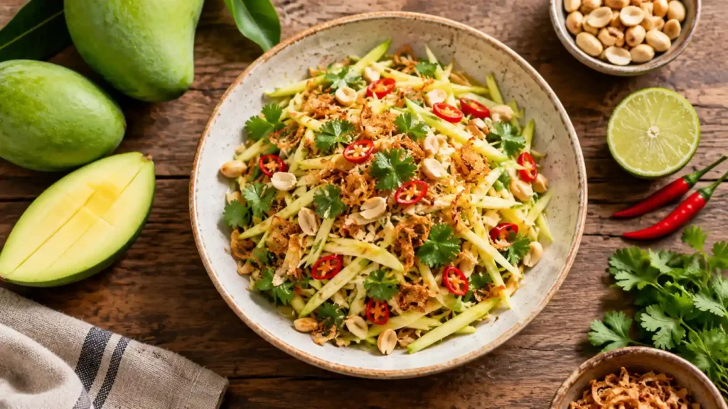 Thai Green Mango Salad: Authentic Recipe, Ingredients & Dressing