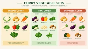 vegetables for curry